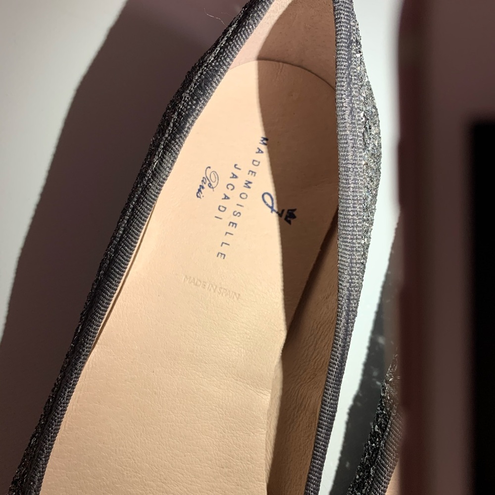Jacadi Paris mademoiselle glitter ballet flat 38